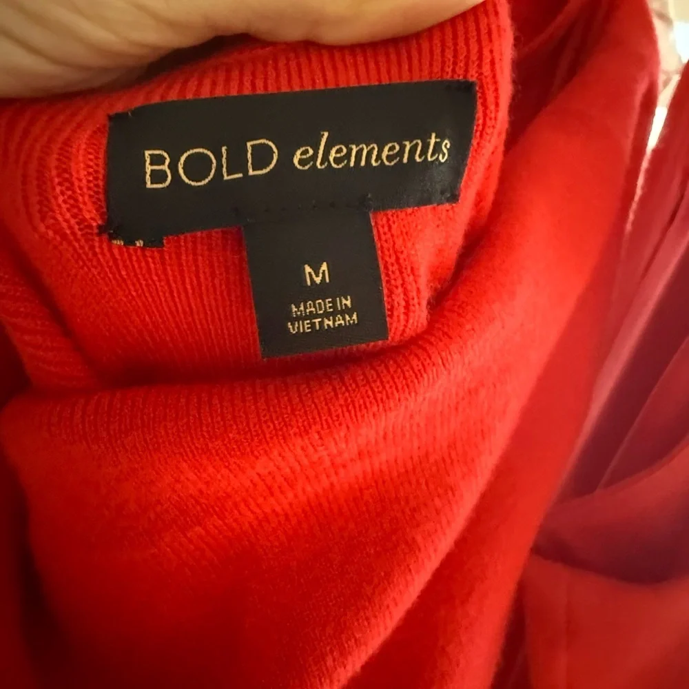 New BOLD elements Vibrant Red Knit dress - Picture 11 of 11